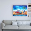 Trademark Fine Art Deborah Broughton 'Surf Beach bug' Canvas Art, 14x19 ALI46877-C1419GG